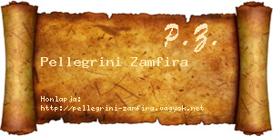 Pellegrini Zamfira névjegykártya
